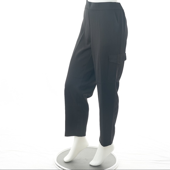 Loft Shimmer Satin Shimmer Cargo Pull On Pants New - Picture 8 of 8